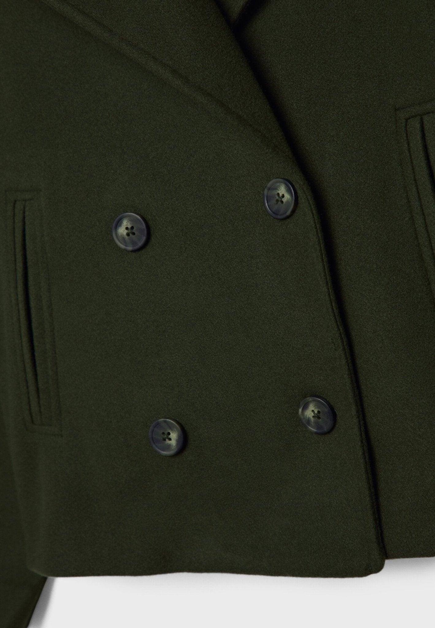 Women's Cropped Tailored Blazer | Double-Breasted Fitted Suit Jacket