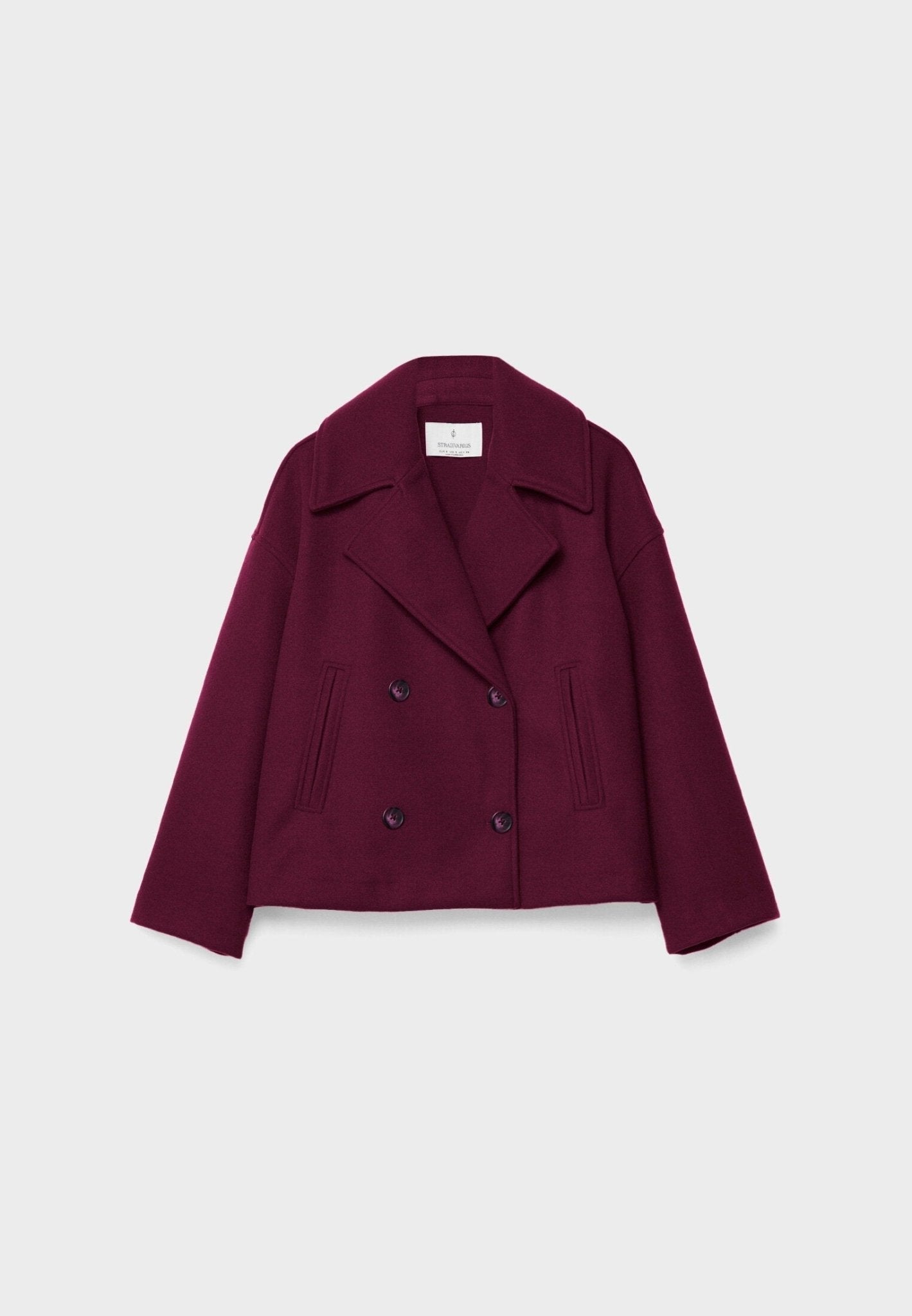 Women's Cropped Tailored Blazer | Double-Breasted Fitted Suit Jacket