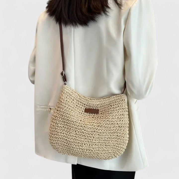 Kathy | Women's Woven Straw Summer Shoulder Bag