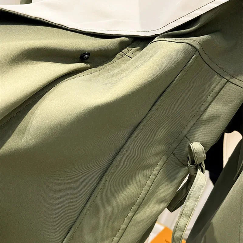 Women's Windbreaker Jacket with Removable Hood