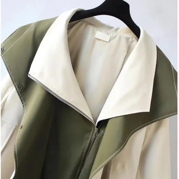 Women's Windbreaker Jacket with Removable Hood