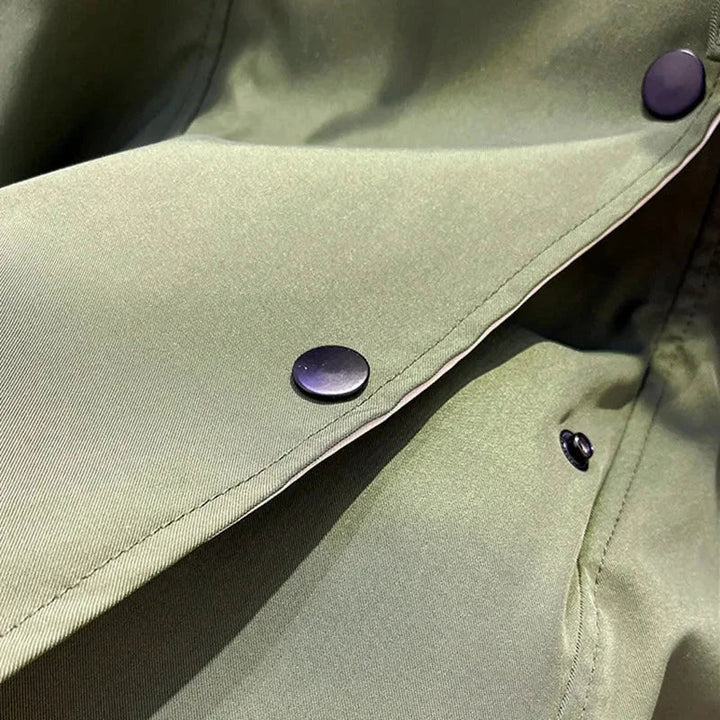 Women's Windbreaker Jacket with Removable Hood