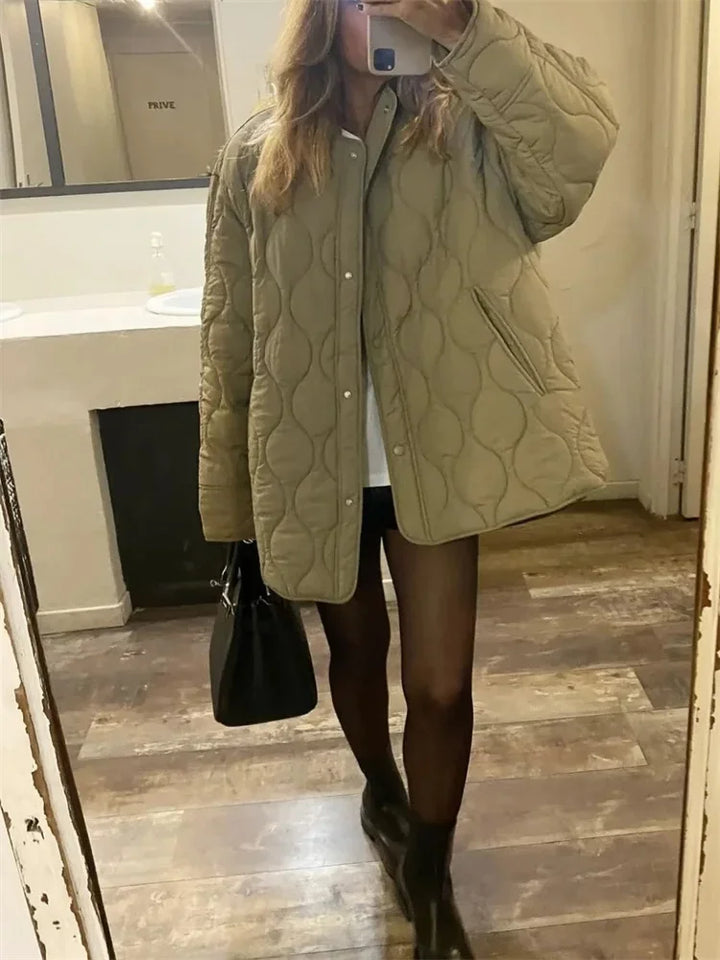 Women's Oversized Quilted Winter Jacket