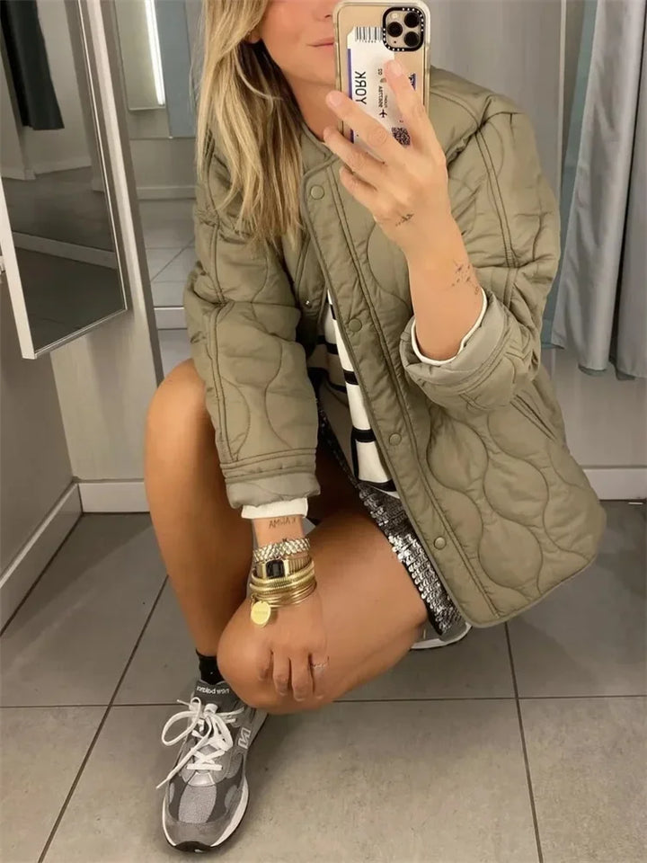 Women's Oversized Quilted Winter Jacket