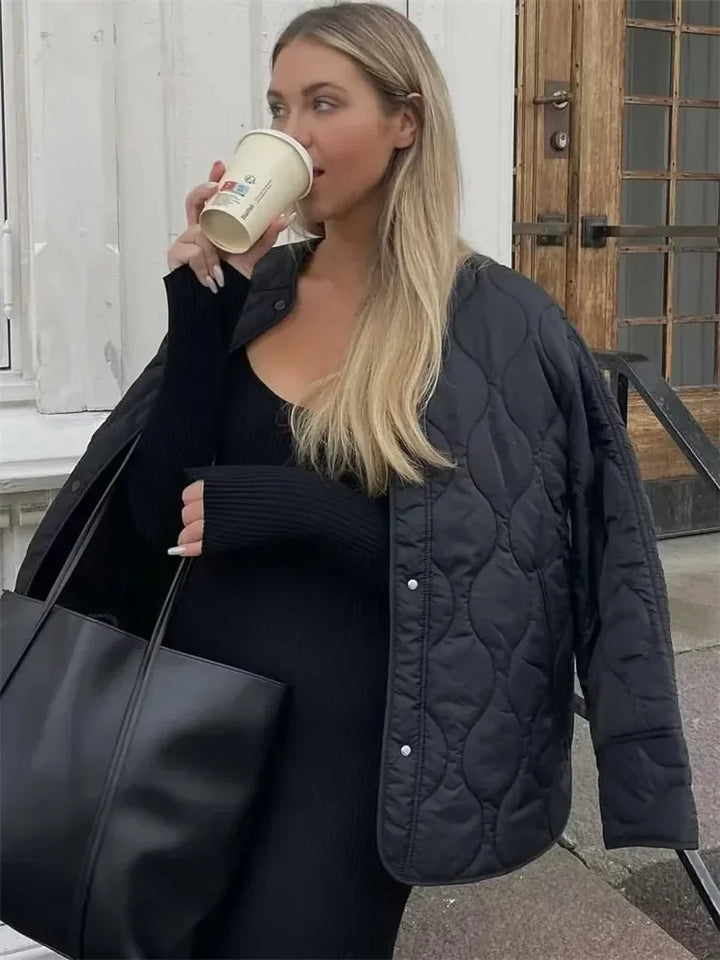 Women's Oversized Quilted Winter Jacket