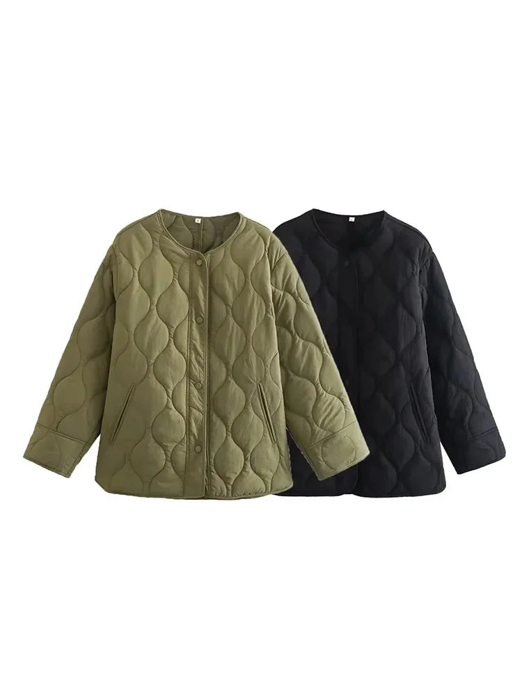Women's Oversized Quilted Winter Jacket