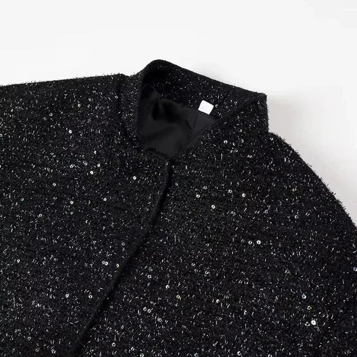 Chic Women's Sequin Jacket with Elegant Cut