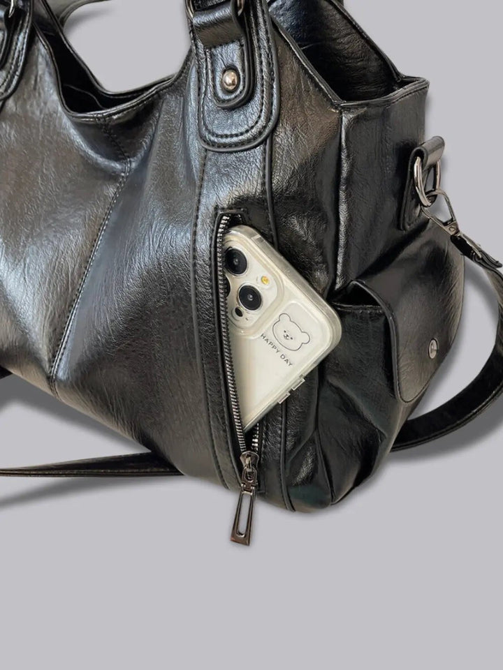 Duttini | Multi-Pocket Shoulder Bag, Adjustable Strap