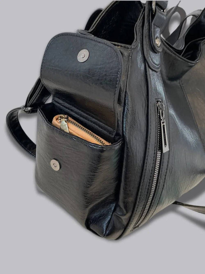 Duttini | Multi-Pocket Shoulder Bag, Adjustable Strap