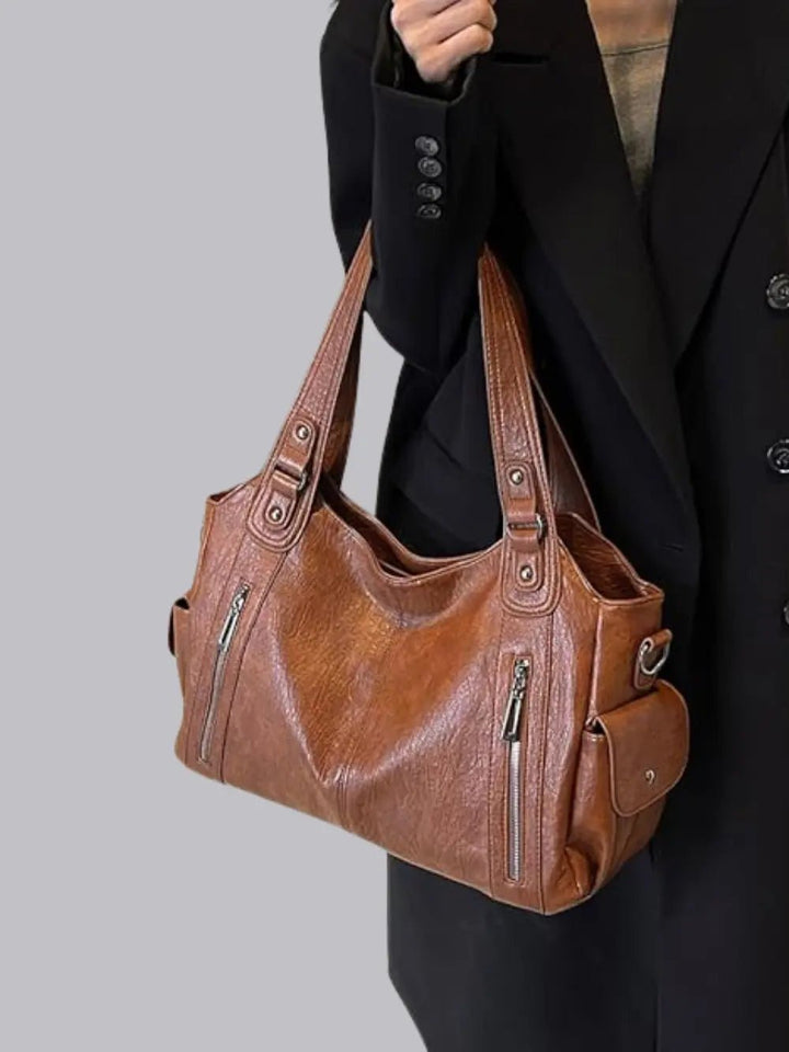 Duttini | Multi-Pocket Shoulder Bag, Adjustable Strap