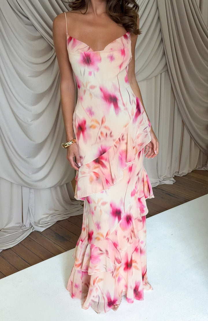 Champagne Garden Maxi Dress