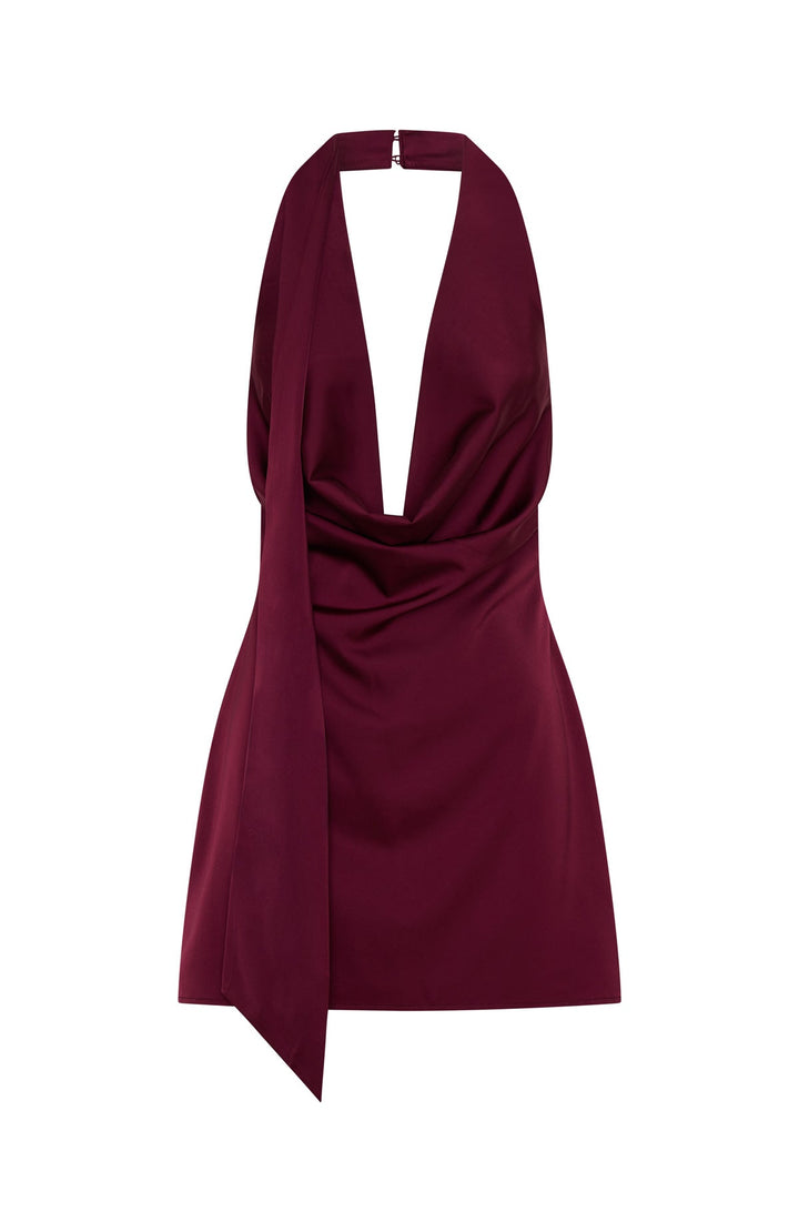 Burgundy Eclipse Mini Dress