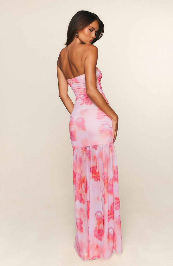 Peach Reverie Maxi Dress