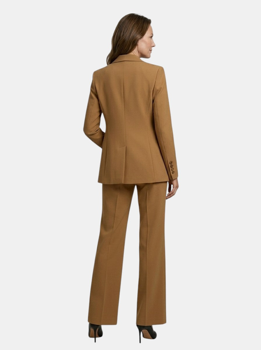 Women's Structured Three-Piece Suit | Tailored Blazer, Waistcoat & Flared Trouser Set