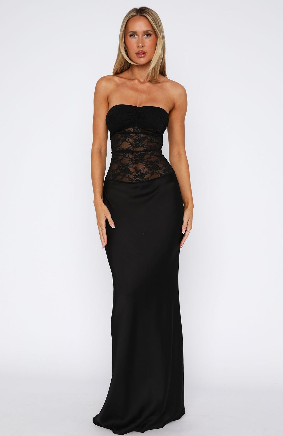 Noir Lace Maxi Dress