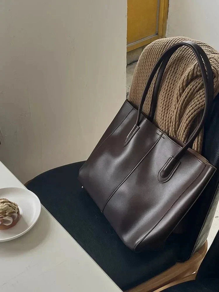 Duttini | Vegan Leather Tote Bag – Spacious Everyday Handbag