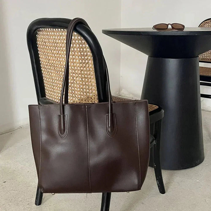 Duttini | Vegan Leather Tote Bag – Spacious Everyday Handbag