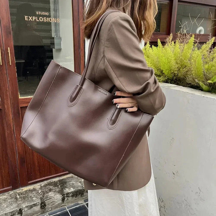 Duttini | Vegan Leather Tote Bag – Spacious Everyday Handbag